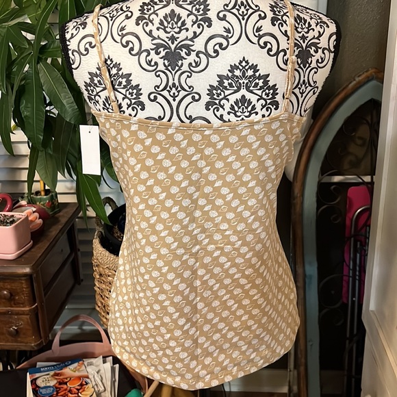 NWT Ann Taylor Tan Camisole Shells Large #450 - Picture 5 of 6